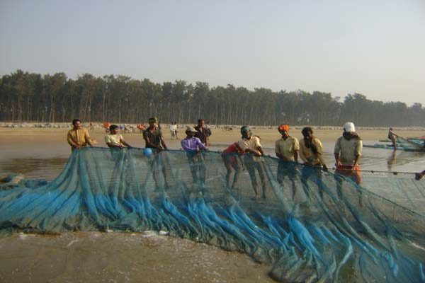 Fisherman at Bankiput Beach